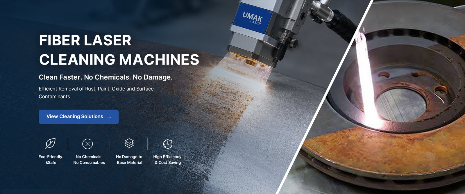 Fiber laser cleaning machines