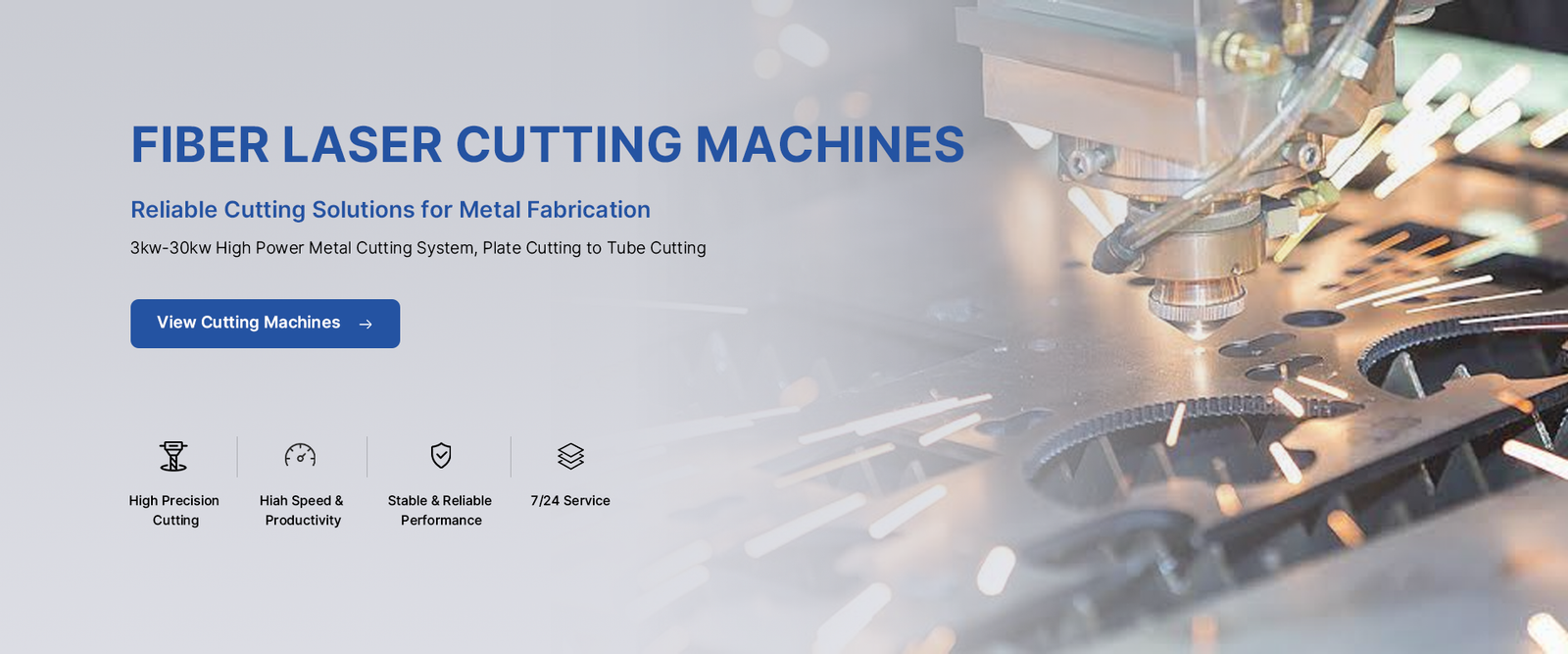 Fiber laser cutting machines